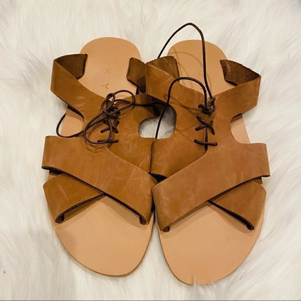 KYMA Kors Slip-on Laced Greece Sandals Size 36/6